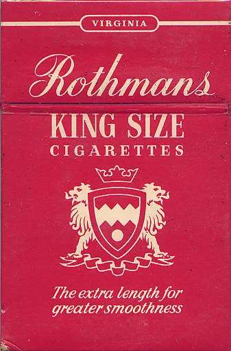 Vintage Rothmans De Luxe Pall Mall Cigarettes Advertising Tin